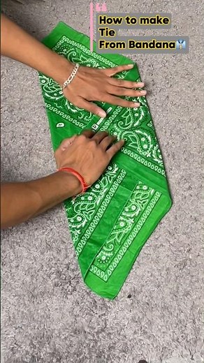 ✅😛Use your Bandana in multiple ways . Learn this tie creation process.#tutorial #bandana #viral