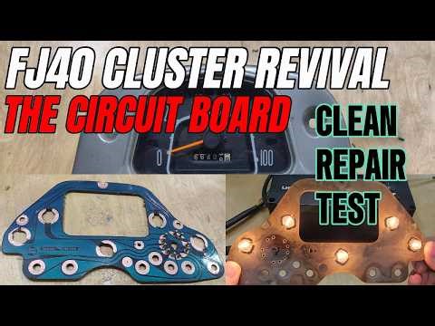 FJ40 Cluster Circuit Board FIXED! Clean, Repair Burned Trace & Bench Test