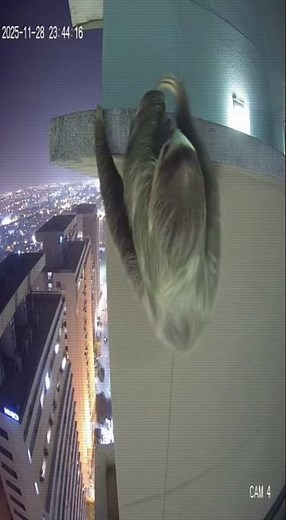 Sloth Caught on CCTV in the Most Terrifying “Almost Fall” Ever 😱🦥