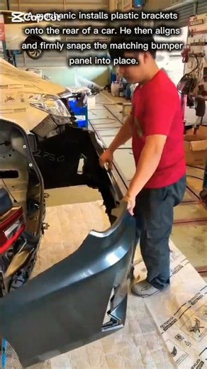 Automotive Rear Bumper Installation