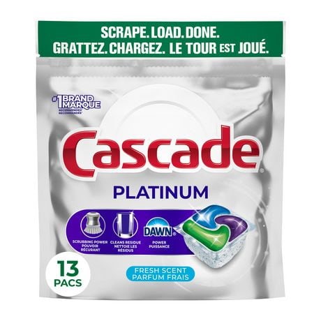 Cascade Platinum Dishwasher Pods, Dishwasher Detergent, Dish Detergent Soap, Fresh - Walmart.ca