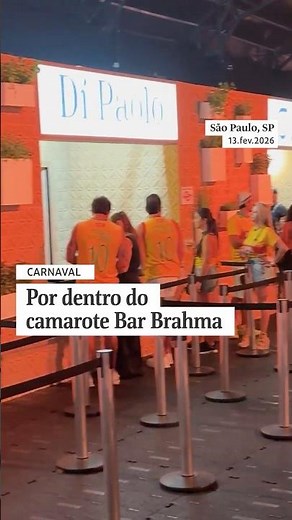 Por dentro do camarote Bar Brahma