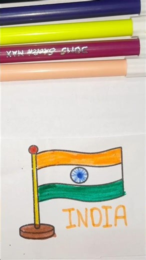 Independence Day Special 🇮🇳 India Flag Drawing#flagdesign