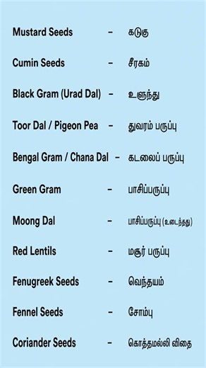 English to Tamil Vocabulary #spokenenglish #dailyenglish #shortsfeed