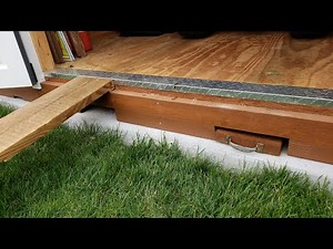 Make Hidden Retractable Shed Ramp for Riding Mower or Snowblower