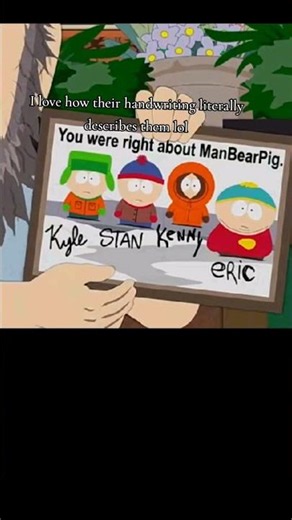 Kyle, Stan, Kenny and Eric are so iconic in South Park Show