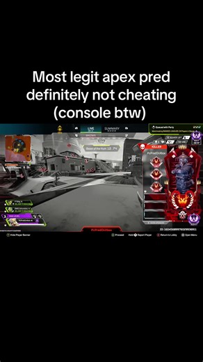 Aimbot this is what we have to go through to hit masters or pred and this kid cheating along with most zen and Titan users still suck with the cheats #fyp #apexlegends