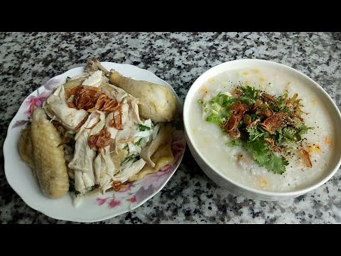 Cách nấu CHÁO GÀ GẠO RANG và cách TRỘN GỎI GÀ đơn giản - Món Ăn Ngon Mỗi Ngày