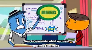 It's Cha-Ching's Lesson of the Day! The band makes a budget for their Tour. When spending money, do you know the difference between a Need and a Want? Check out the Cha-Ching website to get to know the band and for more teachable moments on how you can Earn, Save, Spend and Donate➡️https://bit.ly/2HGdf8t #ChaChing #PrudenceFoundation | Cartoon Network