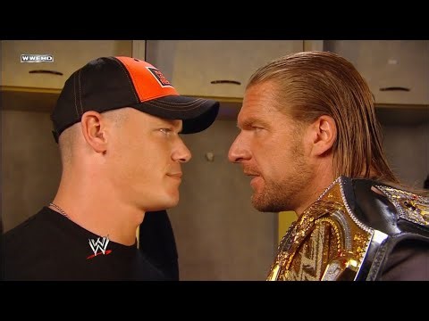 Triple H & John Cena backstage segment! - RAW June 9 2008