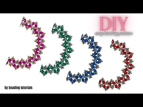 easy beading pattern. beginner beading tutorial. seed beads bracelet