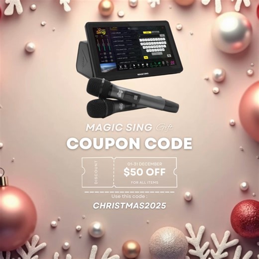 🎄 Turn Your Christmas Into a Karaoke Party! 🎤✨ Bring the fun home with Magic Sing — the all-in-one karaoke system perfect for family dinners, reunions, and holiday get-togethers. Sing your favorite songs, laugh together, and make memories that last beyond Christmas 🎶❤️ 🎁 Holiday Special: Use code CHRISTMAS2025 at checkout to get an extra discount when you buy directly from us! ⏰ Don’t wait — holiday schedules fill up fast and stocks won’t last long. 👉 Buy now and sing your heart out this Ch