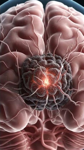 What a brain tumor actually looks like growing 🧠 #braintumor #science