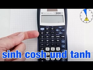 Hyperpolische Funktionen SINH TANH COSH Texas Instruments TI 30 X II S