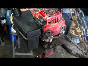 Post Hole Drill with Tecumseh TC200 Engine Test Run after Carb Rebuild