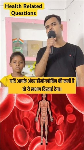 Symptoms of Hemoglobin Deficiency #gk #gkquiz #health #knowledge #education #shorts
