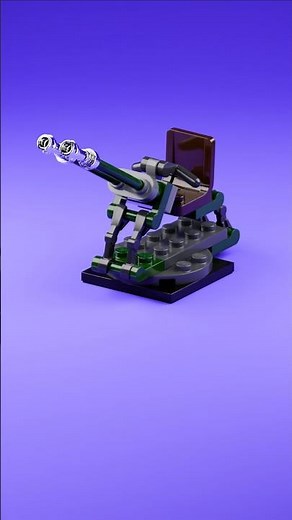 LEGO Machine Gun 🔥 Posable Rotating Mini Bricks Build