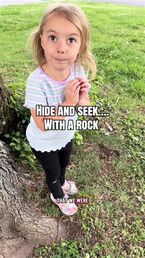 The rock won this round #hideandseek #toddlers | hide and seek
