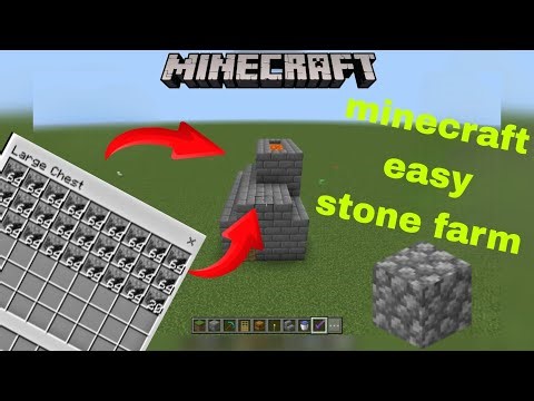 Minecraft easy stone farm 💪 build unlimited stone 🪨 #minecraft #building #farm