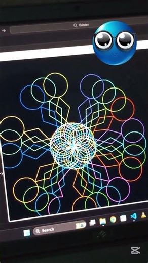 #coding #butifyoucloseyoureyes #pythonprogramming #python #windows #turtle #totalgaming #funny#fyp