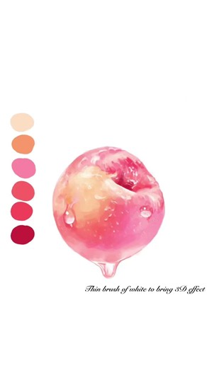 Draw With Me - Realistic Procreate Peach Tutorial