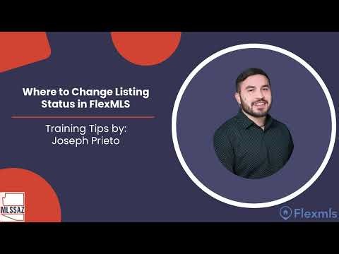 Where to Change Listing Status in FlexMLS | MLSSAZ