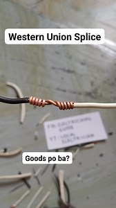 Western union wire splice Basic wire joints #electrician #control #power #technician #switch #wiring #engineering #fblifestyle #diy #electrical | Electricians Guide