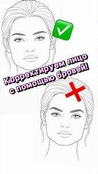 Сохраняй шпаргалку - как находить форму лица и правильно рисовать брови?