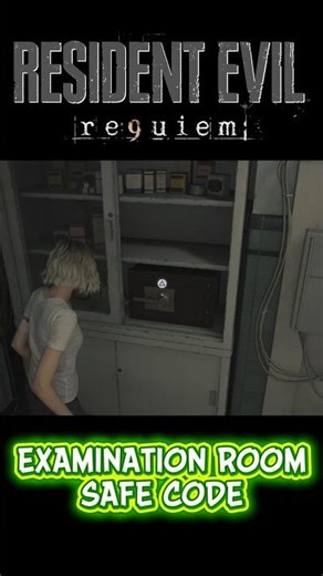 RESIDENT EVIL REQUIEM EXAMINATION ROOM SAFE CODE HOW TO OPEN IT 🧩 #residentevilrequiem #re9 #puzzle