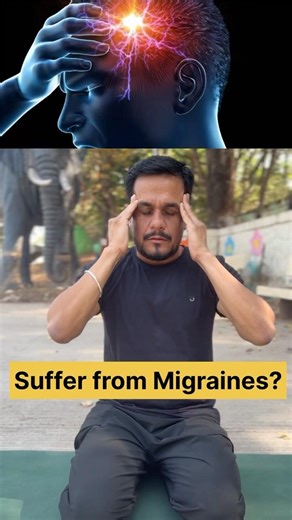 Suffering Migraine? Practice this yoga #yoga #health #migraine #headache #exercise