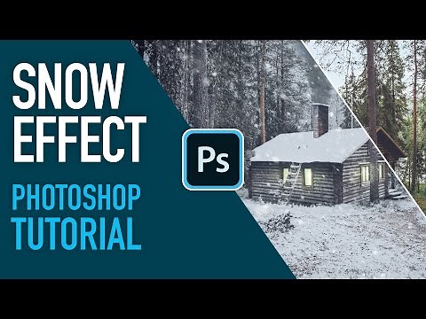 How to create and add snow in Photoshop 2020