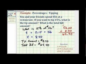 Percent Application - Tipping