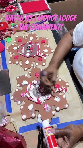 Watch as I complete the gloss on the ornament!! #christmas #feelslikechristmas #christmasornaments