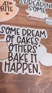 Baker's Dozen Sticker Collection, Bakery Stickers, Baking Puns, Sticker Set, Individual Stickers, Love of Baking, Stickers, Baking - Etsy