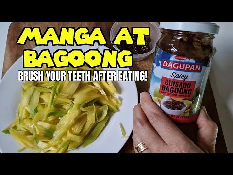 How To Make MANGA AT BAGOONG (Mango & Shrimp Paste) | Filipino Street Food Recipes