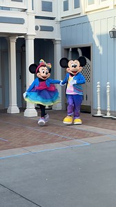 144K views · 5K reactions | Mickey Mouse keeps peeking his head out from the door at Disneyland (but it isn’t Mickey who finally emerges first!) Mickey and Minnie were on their way to their meet and greets in their 70th anniversary costumes. #disneyland #disneyland70 #disneyland70thanniversary #mickeymouse #minniemouse #dlr #celebratehappy #mickeymouse #minniemouse #mickeyandminnie #disneycharacters | Mousesteps | Facebook