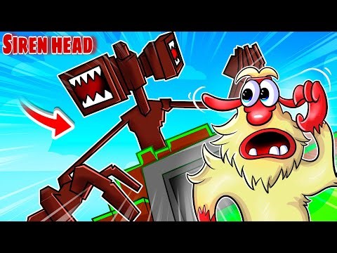 Booba SURVIVING FROM SIREN HEAD IN MINECRAFT