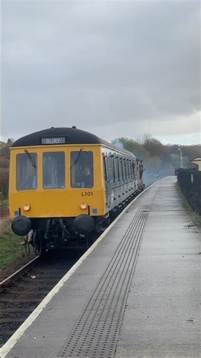 Class 122 passes Burrs Country Park! #1950s #train #heritage #railway