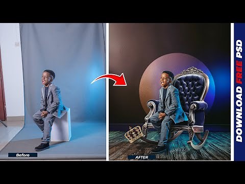 How to Change and Manipulate Photo Backgrounds in Photoshop Like a Pro! | Free Psd File