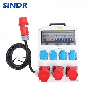 [Hot Item] Waterproof Dustproof Portable Electrical Combined Industrial Socket Box Outdoor Temporary Power Supply