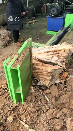 Break Tree Roots Like a Pro with This 100-Ton Hydraulic Wood Splitter