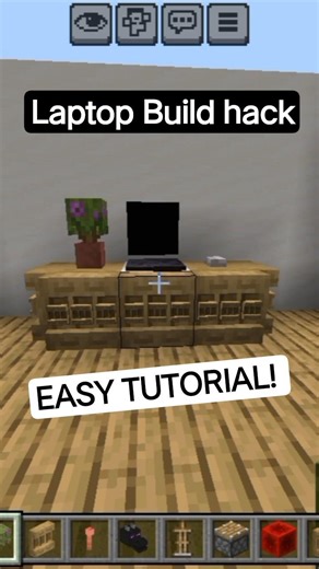 Minecraft Laptop Build hacks #minecraft#shorts#goviral