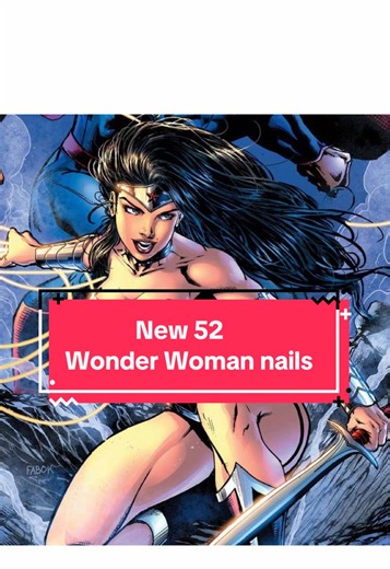 We decided to go a little more chill with this set and tried something different. Life was testing me - so i decided New 52 Wonder Woman was my current vibe. Nails by @Angel/Shinji | Nail Artist #wonderwoman #dc #dccomics #nails #dianaprince
