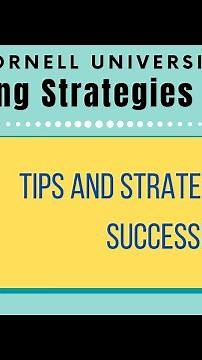 Study Skills Tips: academic success and general college advice.