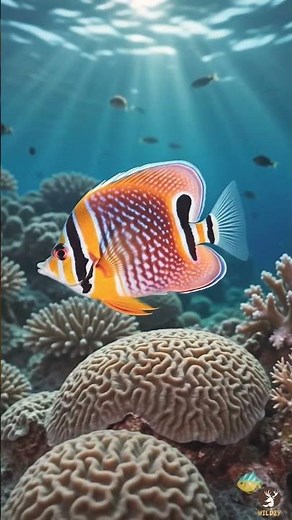 Pure Underwater Serenity: Watch This Beautiful Butterflyfish 🪸