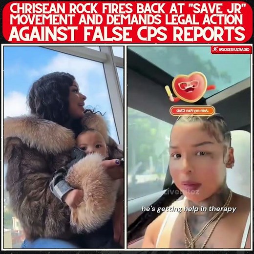 CHRISEAN ROCK VOWS TO TRACK DOWN & PRESS CHARGES ON PEOPLE MAKING FALSE CPS REPORTS ABOUT JR!