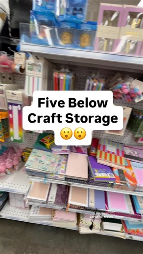 Christina on Instagram: "Get your crafts organized with these five dollar storage containers I found at @fivebelow #MichaelsFinds #ScratchArtKits #BreaReese #CraftTok #diycrafts"