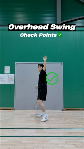 Overhead Swing Check Points : The Non-Racket Hand
