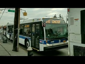 MTA NYC Bus: Morning Rush Hour on the Q46 line with limited & express buses