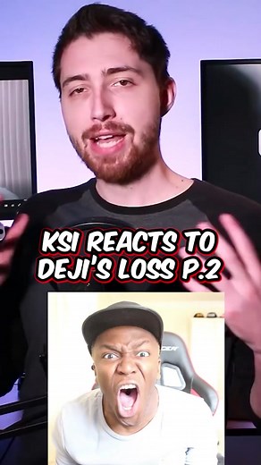 KSI reacts to Deji's loss PART 2 #trending #news #drama #fyp